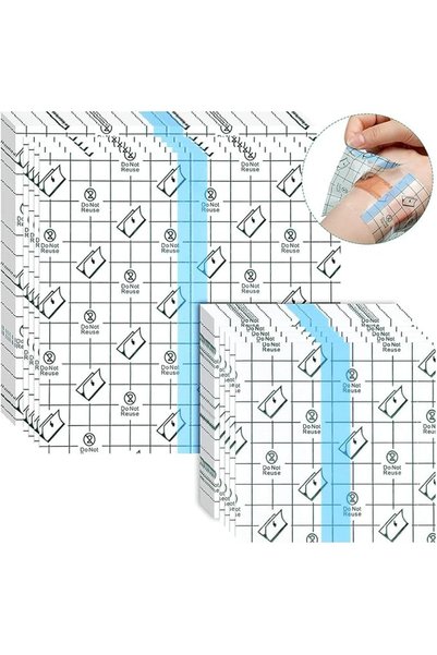 ELECDON 50 Pieces Shower Waterproof Patch Transparent Stretch Adhesive Bandag...