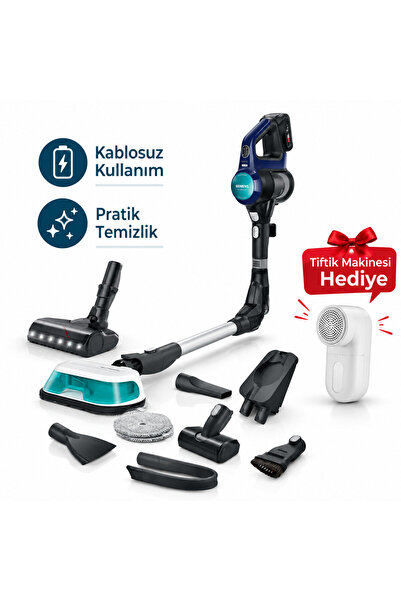 Siemens VSM120HYG Dikey Şarjlı Süpürge Tiftik Makinesi hediye(Onerous)