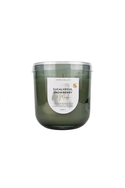 ACTION Lumânare parfumată mare din Colecția Wellness cu aroma eucalipt proaspăt + snowberry + mosc