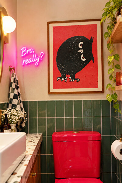 Taranist Poster - Kara Kedi Ay Yıldız Retro Vintage İllüstrasyon Witchy Goth ...