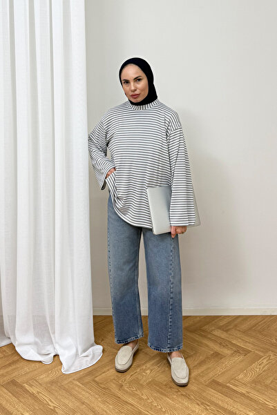 Melike Tatar Çizgili Tunik 3-0010