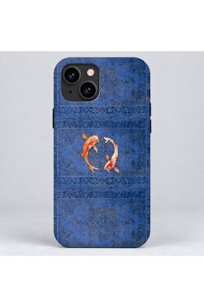 Mobildizayn iPhone 11 Uyumlu Baskılı Lacivert Renkli Telefon Kılıfı K1031