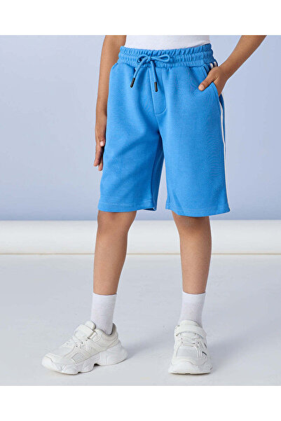 REDTAG Boys Blue Modal Blend Shorts