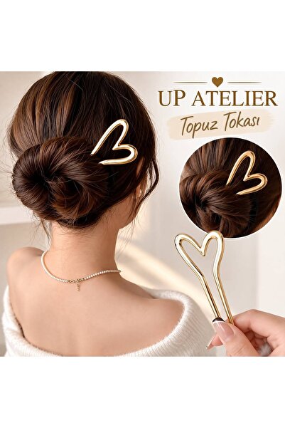 Up Atelier Heart-Shaped Metal Knob Buckle 13cm