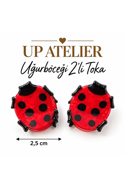 Up Atelier 2-Pack Ladybug Buckle 2.5cm