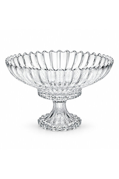 Blinkmax Glass Footed Fruit Bowl – 20x30cm