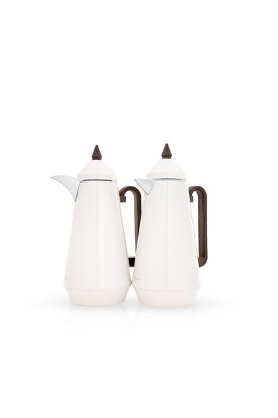 TAVOLO Tramas Lisa Set Tavolo Pearl and Dark Wood