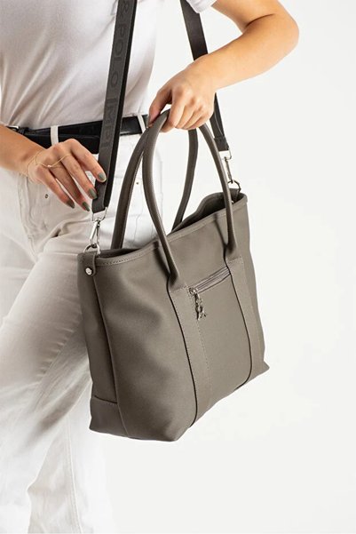 Catwins Women's Leather Large Size Daily University Hand & Shoulder Bag