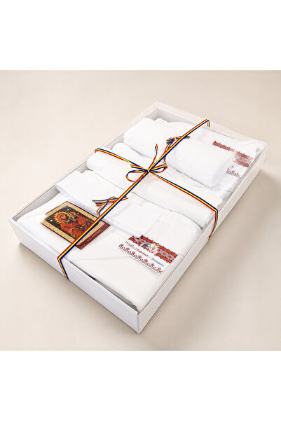 Wylles Trusou botez / increstinare Wylles, set 6 piese, bumbac 100%, prosop c...
