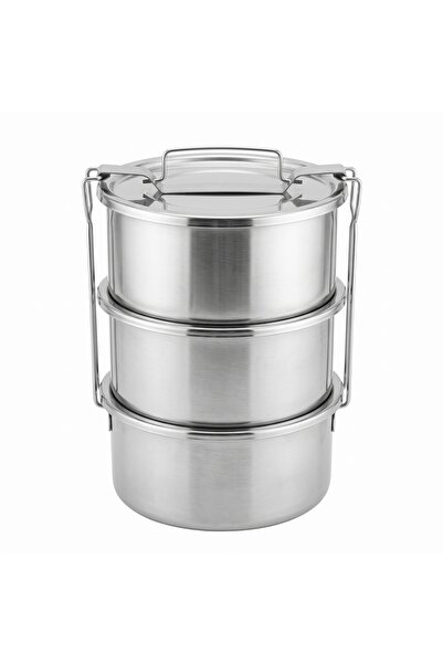 Abant Stainless Steel Bowl No:2 Ø14 cm 3 Layers with Wire Handle