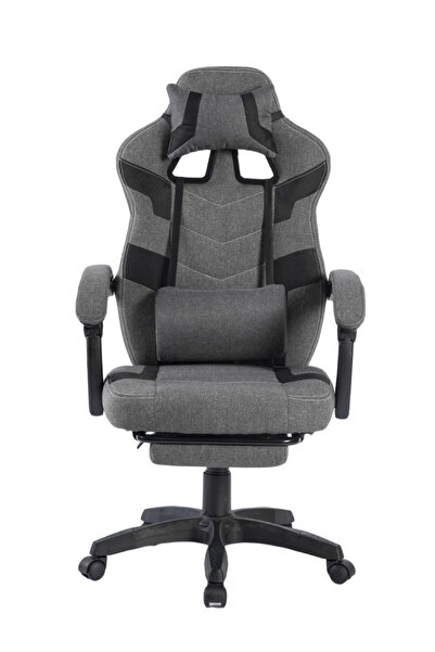Topscaune Scaun gaming, suport lombar cu masaj, rabatabil, suport picioare, m...