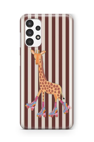 FLAMENKO Samsung Galaxy A13 Compatible Cute Giraffe Patterned Transparent Pho...