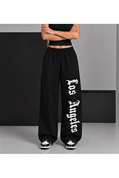 LOTS MODA Embroidered 2 Thread Embroidered Winter Sweatpants