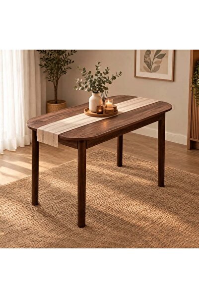 Uvi Collection VİNA LUXE AÇILIR DİKDÖRTGEN MUTFAK MASASI MDF CEVİZ
