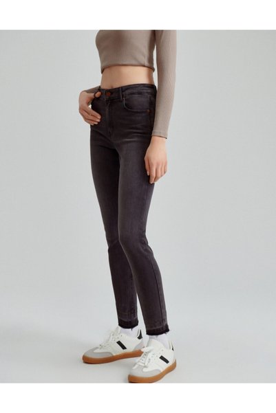House Blugi skinny cu talie medie
