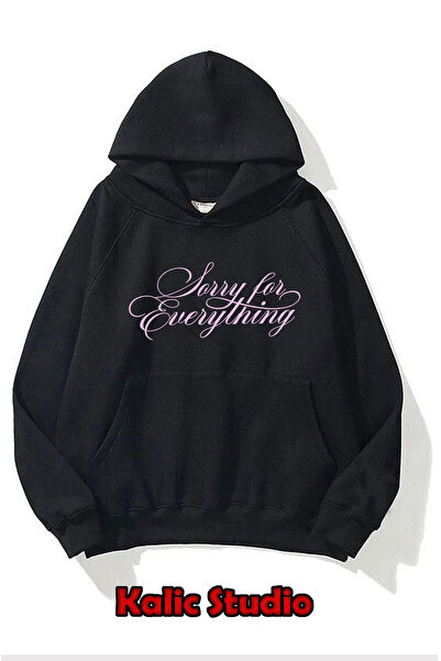 Kalic Studio y2k vintage oversize sweatshirt siyah