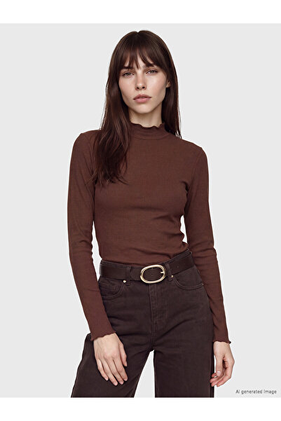 LC Waikiki Alita City Lcw Modest Brown Camisole with a Difference Flat Super ...