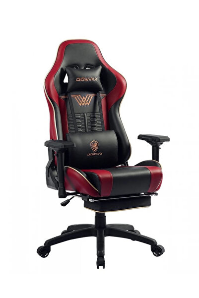 Topscaune DOWINX Scaun gaming, ergonomic, pernă lombară cu masaj, suport pent...