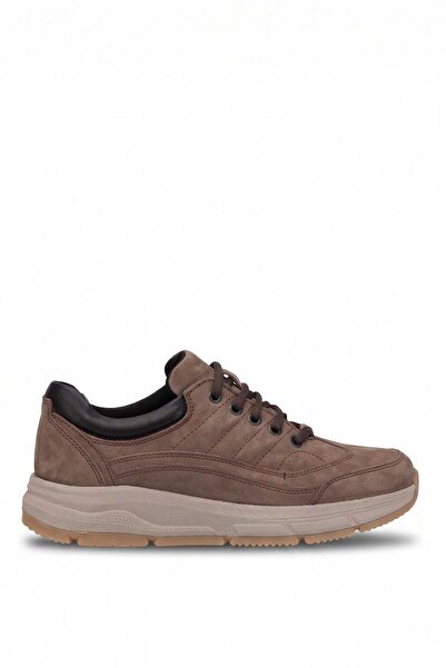 KİNG PAOLO L1399N Men's Genuine Nubuck Leather Memory Foam Classic Sneaker Sand