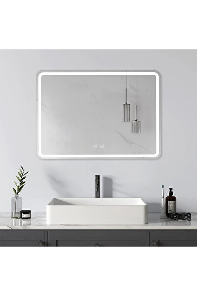 Mobatelier Oglindă baie, Multifuncțională, Iluminare LED Touch, Intensitate r...