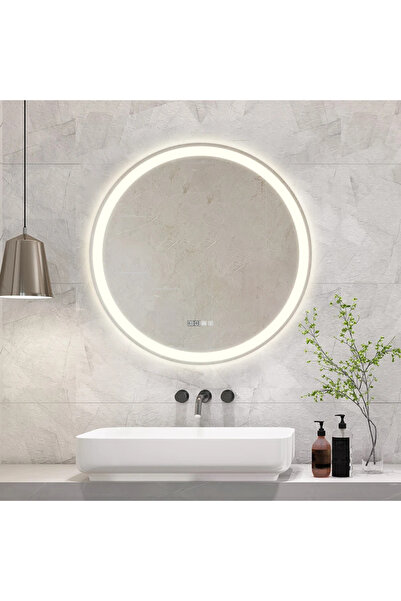 Mobatelier Oglindă baie, Multifuncțională, Iluminare LED Touch, Sistem Dezabu...