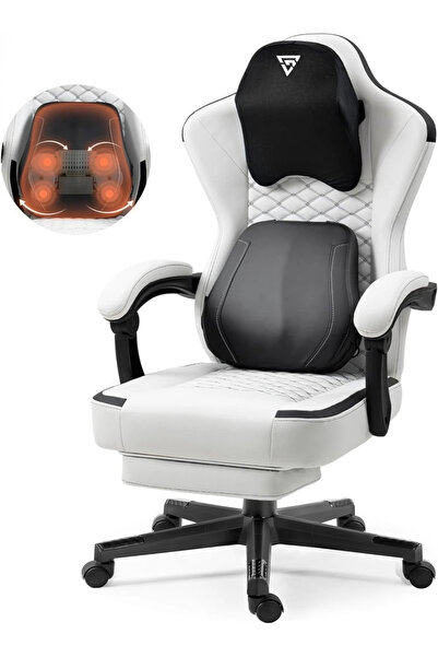 Topscaune ErgoRelax Pro JD– Scaun Gaming Ergonomic, Masaj Lombar si Incalzire...