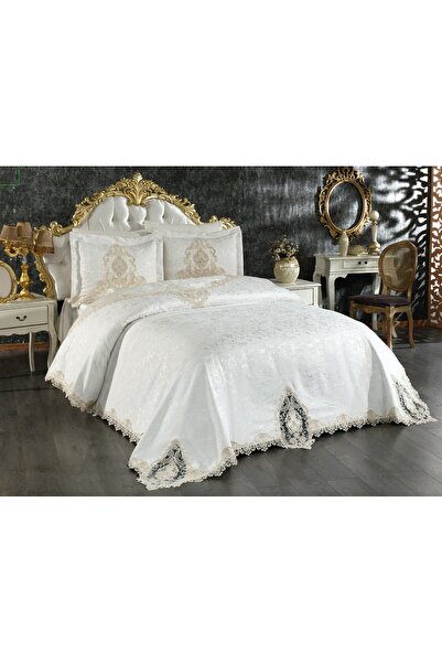 DANTEELHOME Dream Guipure Bedspread 3 Pieces (Cream)