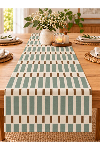 ASDİVA Colorful Patterned Runner – Garden Balcony and Kitchen Table Collection