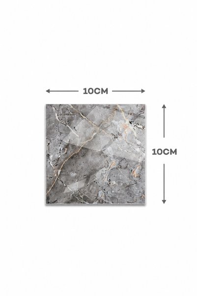 Generic Brand Glass Coaster| Pacific Marble| Set of 4| 10cm x 10cm