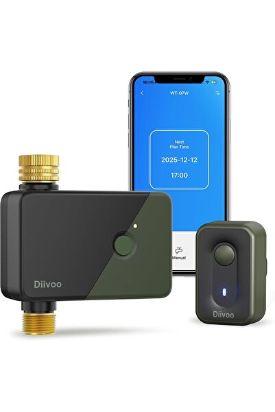 Diivoo WiFi Irrigation Controller,App, Alexa and Google Assistant, 6 Settings...