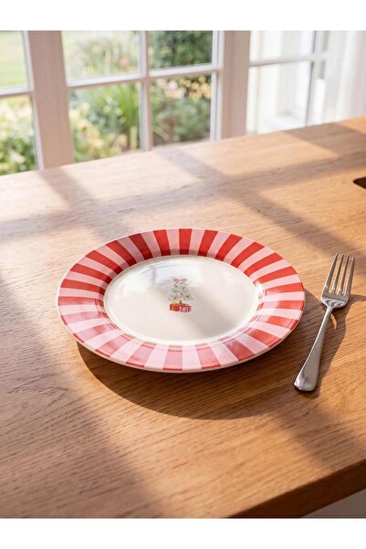 LC Waikiki Mixed New Year's Themed Porcelain Plate (W6)