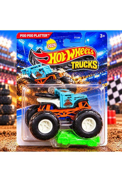 HOT WHEELS Poo Poo Platter 2026 Turquoise Big Wheel Toy Car Fyj44
