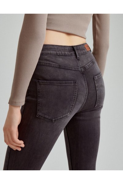 House Blugi skinny cu talie medie