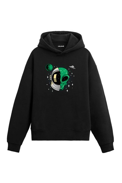 Colermi Astronaut Alien Design Hooded Sweatshirt