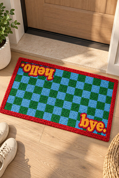 Liriya Dijital Baskı Makinede Yıkanabilir Yazılı Kapı Önü Paspası (40x60)