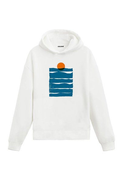 Colermi Sunset at Sea Design Hooded Sweatshirt