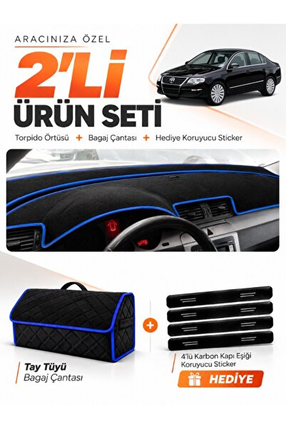 e-biz Volkswagen Passat B6 (2005-2010) Compatible Dashboard Cover + Tay Tüy T...