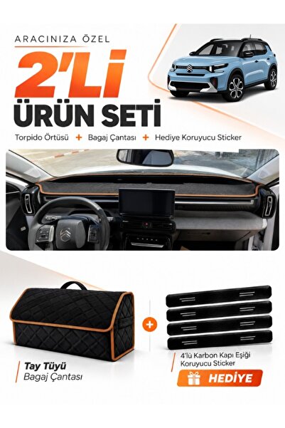 e-biz Ci̇troen C3 Ai̇rcross (2023-2026) Compatible Glove Box Cover + Tay Tüy ...