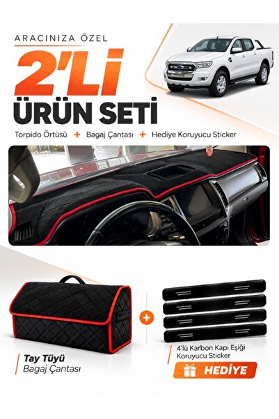 e-biz Ford Ranger (2018-2019) Compatible Dashboard Cover + Tay Feather Trunk ...