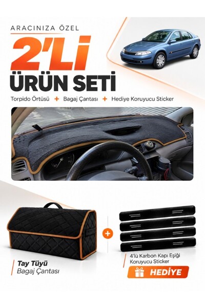 e-biz Renault Laguna 2 (2002-2005) Compatible Glove Box Cover + Tay Feather T...