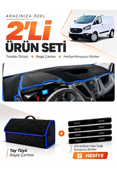e-biz Ford Transit Custom (2012-2020) Compatible Glove Box Cover + Tay Feathe...