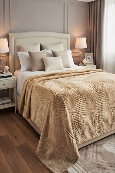 Merinos Elegans Embos Mink Double Blanket