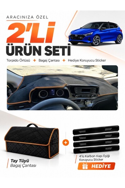 e-biz Hyundai̇ İ20 (2020-2024) Compatible Glove Box Cover + Tay Tüyü Luggage ...