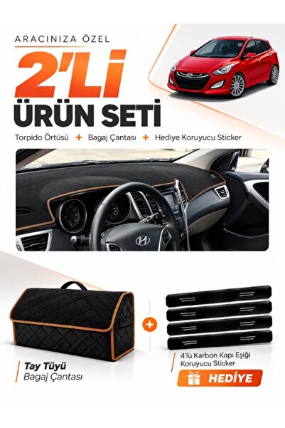 e-biz Hyundai İ30 (2012-2016) Compatible Glove Box Cover + Tay Feather Luggag...