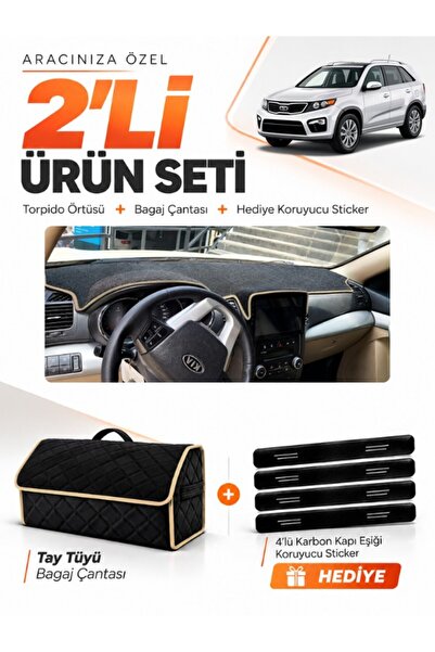 e-biz Kia Sorento (2009-2014) Compatible Glove Box Cover + Thai Feather Trunk...