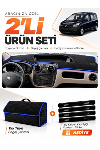 e-biz Daci̇a Dokker (2012-2020) Compatible Glove Box Cover + Tay Tüy Luggage ...