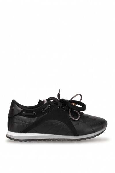 Ayakkabı Fuarı Elit Kcm243 Women's Stoned Classic Sneaker Black