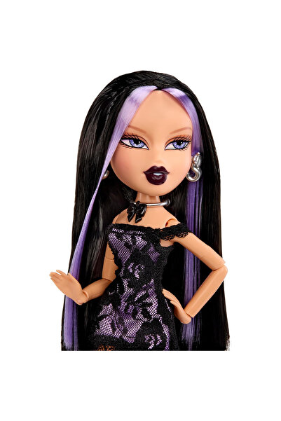 Bratz Στάιλιν Μπέρθντσιζ κούκλα μόδας σε χρώματα τζέιντ, μωβ-μαύρο, με unisex...