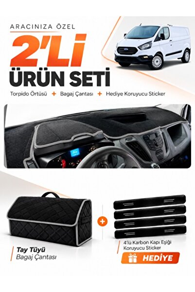 e-biz Ford Transit Custom (2012-2020) Compatible Glove Box Cover + Tay Feathe...