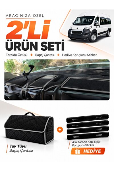 e-biz Peugeot Boxer (2017-2021) Compatible Dashboard Cover + Thai Feather Tru...